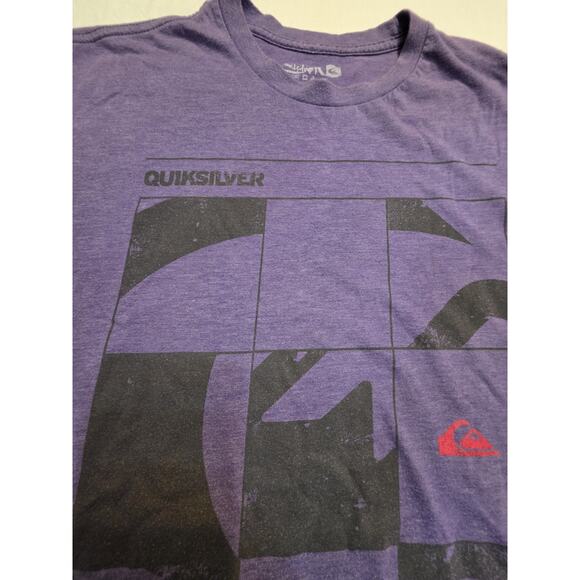 Quicksilver Men's Size Large Vintage Short Sleeve Purple T-Shirt - Picture 3 of 5